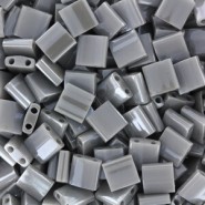 Miyuki tila 5x5mm beads - Opaque grey luster TL-443